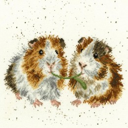 Набор для вышивки крестом Bothy Threads XHD19 Lettuce Be Friends / Поделись, будь другом Набор для вышивки крестом Bothy Threads XHD19 Lettuce Be Friends / Поделись, будь другом