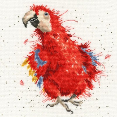 Набор для вышивки крестом Bothy Threads XHD26 Parrot on Parade / Попугай на параде Набор для вышивки крестом Bothy Threads XHD26 Parrot on Parade / Попугай на параде