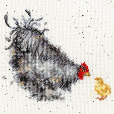 Набор для вышивки крестом Bothy Threads XHD50 Mother Hen / Мать Курица Набор для вышивки крестом Bothy Threads XHD50 Mother Hen / Мать Курица