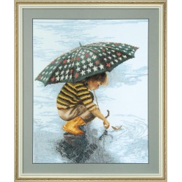 Набір для вишивання хрестиком - Crystal Art - ВТ-014 Перша гроза Набір для вишивання хрестиком - Crystal Art - ВТ-014 Перша гроза