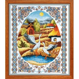 Набір для вишивання хрестиком - Crystal Art - ВТ-011 На заливних лугах Набір для вишивання хрестиком - Crystal Art - ВТ-011 На заливних лугах