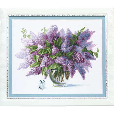 Набор для вышивки крестом - Crystal Art - ВТ-115 Сирень в цвету Набор для вышивки крестом - Crystal Art - ВТ-115 Сирень в цвету