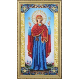 Вышивка бисером икон - Картины бисером - Икона Божьей Матери "Нерушимая стена" Р-363 Вышивка бисером икон - Картины бисером - Икона Божьей Матери "Нерушимая стена" Р-363