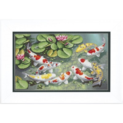 Набор для вышивки крестом - Crystal Art - ВТ-530 Девять карпов