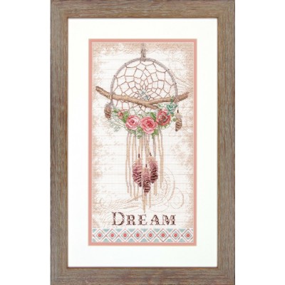 Набір для вишивання хрестиком - Dimensions - 70-35375 Floral Dream Catcher (Квітковий ловець снів)