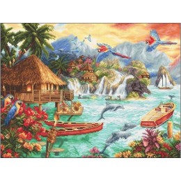 Набір для вишивання хрестиком - LETISTITCH - LETI 925 Island Life Набір для вишивання хрестиком - LETISTITCH - LETI 925 Island Life
