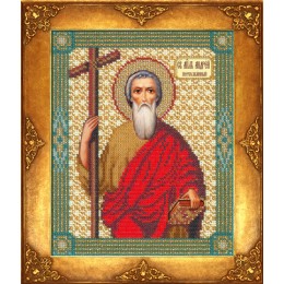 Вишивка бісером ікон - Російська майстриня - №326 Ікона Св. Андрій Вишивка бісером ікон - Російська майстриня - №326 Ікона Св. Андрій