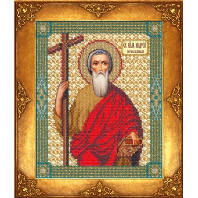 Вишивка бісером ікон - Російська майстриня - №326 Ікона Св. Андрій Вишивка бісером ікон - Російська майстриня - №326 Ікона Св. Андрій