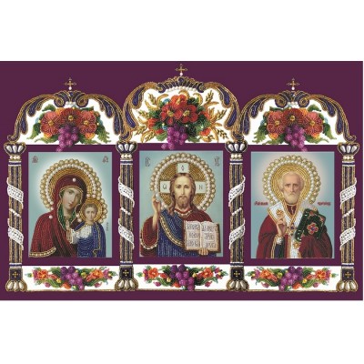 Вышивка бисером икон - Изящное рукоделие - ДИ-Р-4-125 Икона ДЕИСУС Вышивка бисером икон - Изящное рукоделие - ДИ-Р-4-125 Икона ДЕИСУС