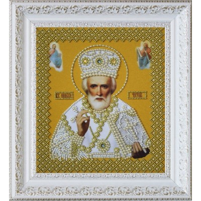 Вишивка бісером - Картини бісером - Ікона Святителя Миколая Чудотворця (золото) Р-270 Вишивка бісером - Картини бісером - Ікона Святителя Миколая Чудотворця (золото) Р-270