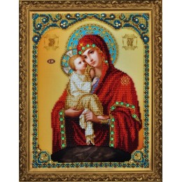 Вишивка бісером - Картини бісером - Р-187 Ікона Божої Матері Почаївської Вишивка бісером - Картини бісером - Р-187 Ікона Божої Матері Почаївської