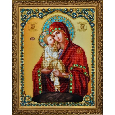 Вишивка бісером - Картини бісером - Р-187 Ікона Божої Матері Почаївської Вишивка бісером - Картини бісером - Р-187 Ікона Божої Матері Почаївської