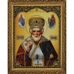 Вишивка бісером - Картини бісером - Ікона Святителя Миколая Чудотворця Р-182 Вишивка бісером - Картини бісером - Ікона Святителя Миколая Чудотворця Р-182