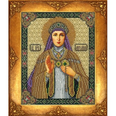 Вышивка бисером икон - Русская искусница - №362 Икона Святой Ангелины Вышивка бисером икон - Русская искусница - №362 Икона Святой Ангелины