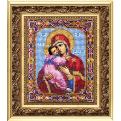 Вишивка бісером ікони - Чарівна Мить - Б-1007 Ікона Божої Матері Володимирська
