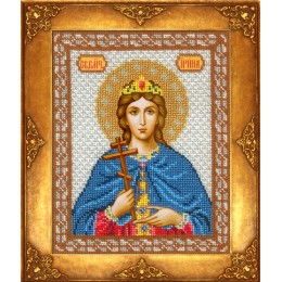 Вишивка бісером ікон - Російська майстриня - №301 Ікона Св. Ірина Вишивка бісером ікон - Російська майстриня - №301 Ікона Св. Ірина