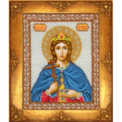 Вишивка бісером ікон - Російська майстриня - №301 Ікона Св. Ірина Вишивка бісером ікон - Російська майстриня - №301 Ікона Св. Ірина
