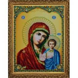 Вишивка бісером ікон - Картини бісером - Ікона Казанської Божої Матері Р-108 Вишивка бісером ікон - Картини бісером - Ікона Казанської Божої Матері Р-108