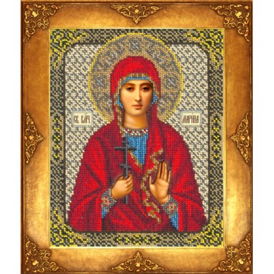 Вышивка бисером икон - Русская искусница - №347 Икона Св. Марина Вышивка бисером икон - Русская искусница - №347 Икона Св. Марина