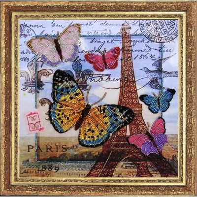 Набор для вышивки бисером - Butterfly - №107 Привет из Парижа