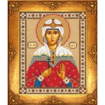 Вишивка бісером ікон - Російська майстриня - №308 Ікона Св. Дар'я