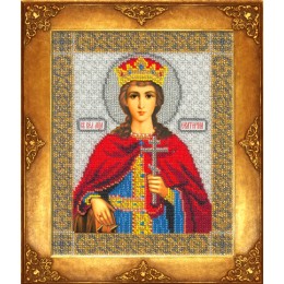 Вишивка бісером ікон - Російська майстриня - №317 Ікона Св. Катерина Вишивка бісером ікон - Російська майстриня - №317 Ікона Св. Катерина