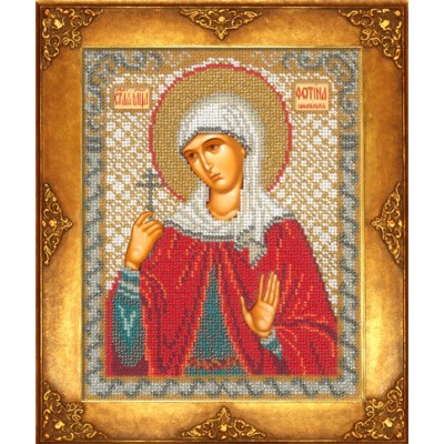 Вишивка бісером ікон - Російська майстриня - №307 Ікона Св. Світлана